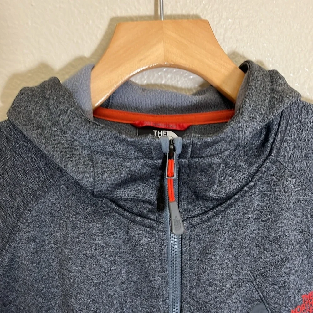 The North Face Gray Zip Hoodie Sweatshirt